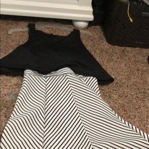 Black and white dress